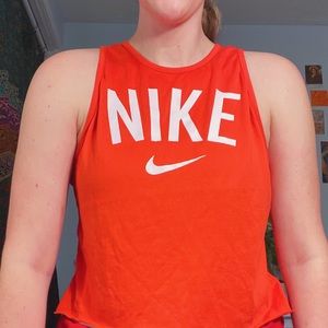 Cropped Red Nike Tank